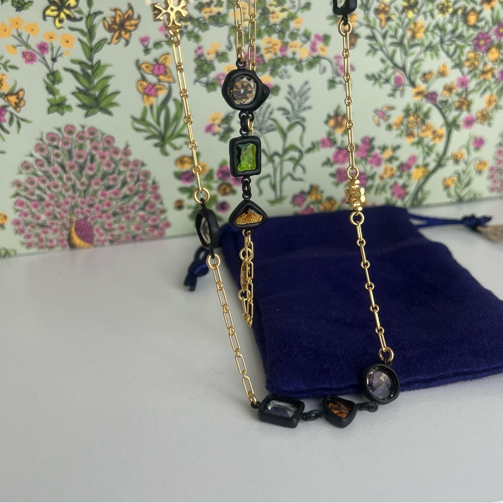 New Tory Burch ROXANNE DELICATE LONG NECKLACE - Picture 10 of 15